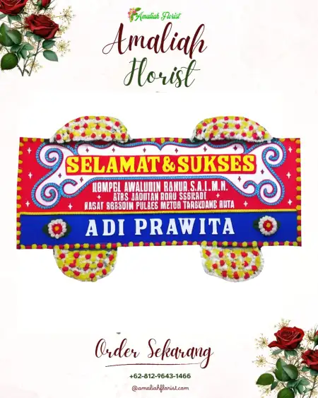 Papan Bunga Ucapan Selamat Outdoor Wedding Jakarta Utara